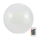 LED RGBW Lampada solare BALL LED/3,7V 1500 mAh diametro 40 cm IP65 + telecomando