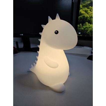 LED RGBW Lampada touch per bambini LED/1W/5V USB 1200 mAh dinosauro