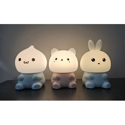 LED RGBW Lampada touch per bambini LED/1W/5V USB 1200 mAh gatto