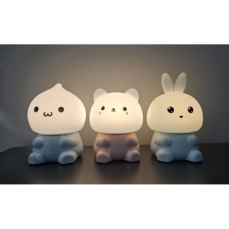 LED RGBW Lampada touch per bambini LED/1W/5V USB 1200 mAh gatto