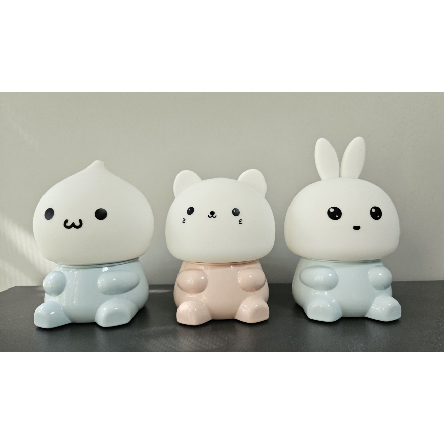 LED RGBW Lampada touch per bambini LED/1W/5V USB 1200 mAh gatto