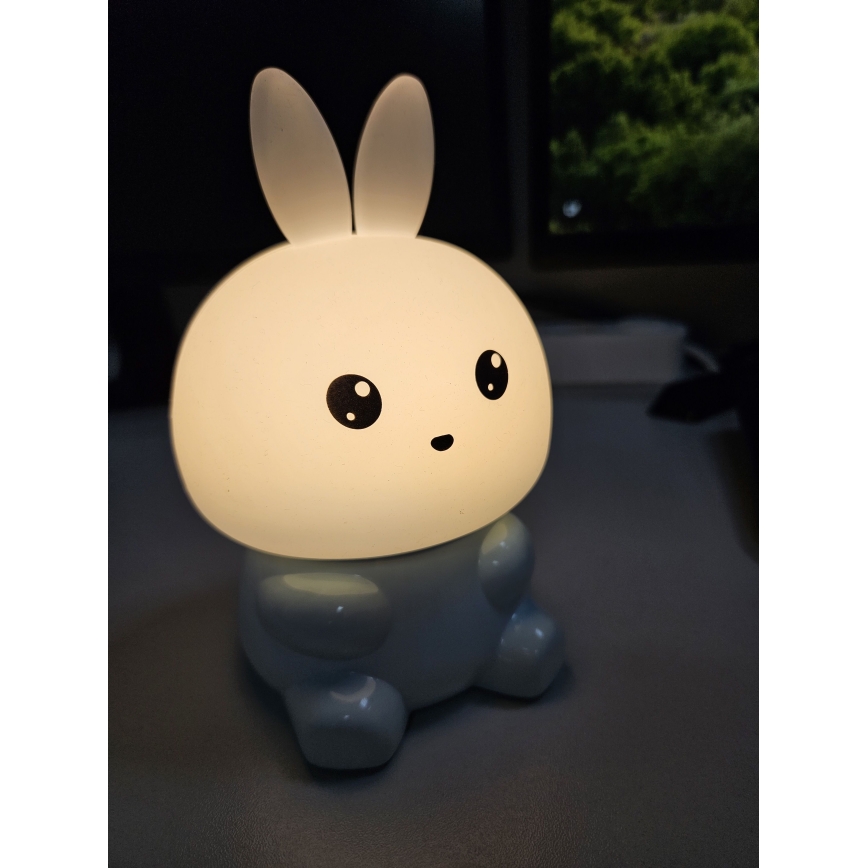 LED RGBW Lampada touch per bambini LED/1W/5V USB 1200 mAh lepre
