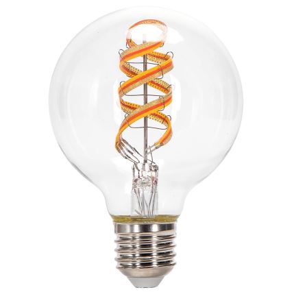 LED RGBW Lampadina FILAMENT G80 E27/4,9W/230V 2700K - Aigostar