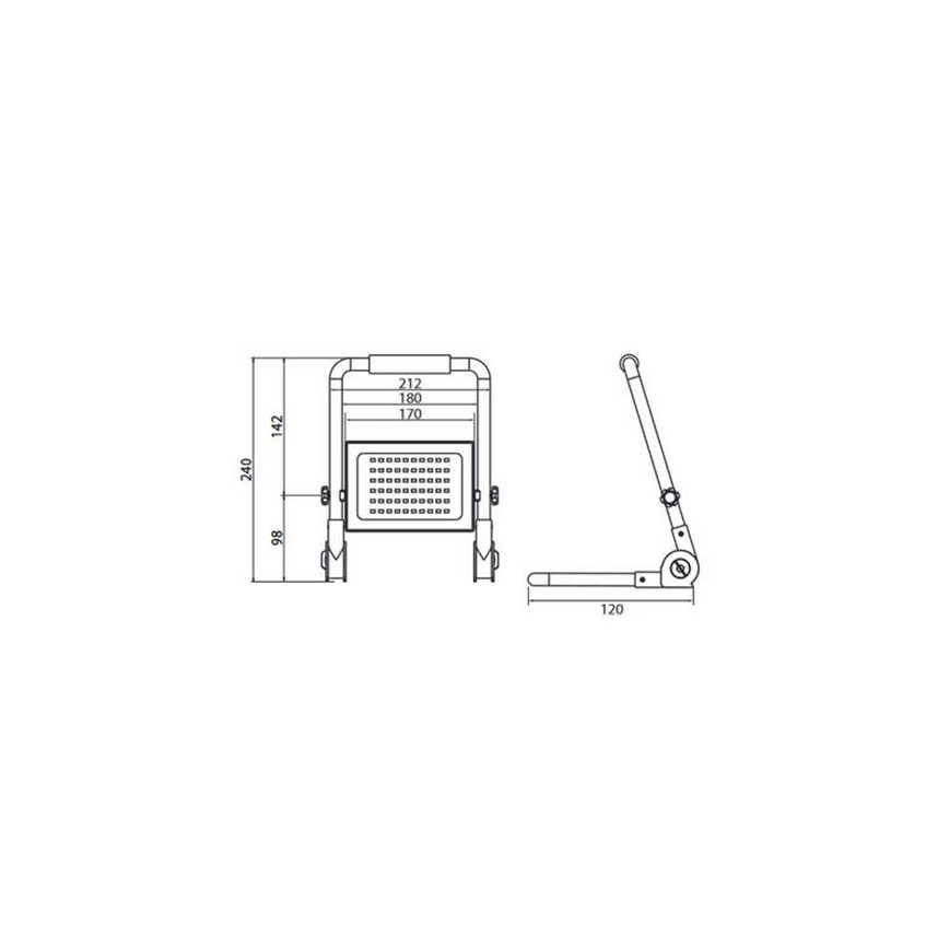 LED Riflettore con il supporto ADVIVE WORK LED/50W/230V IP65