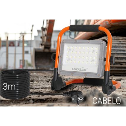 LED Riflettore con il supporto LED/50W/230V 5000K IP65 arancione