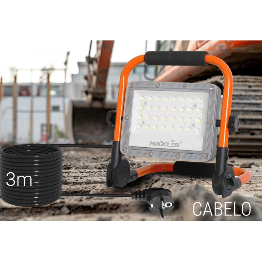 LED Riflettore con il supporto LED/50W/230V 5000K IP65 arancione