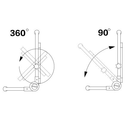 LED Riflettore con il supporto LED/50W/230V 5000K IP65 arancione