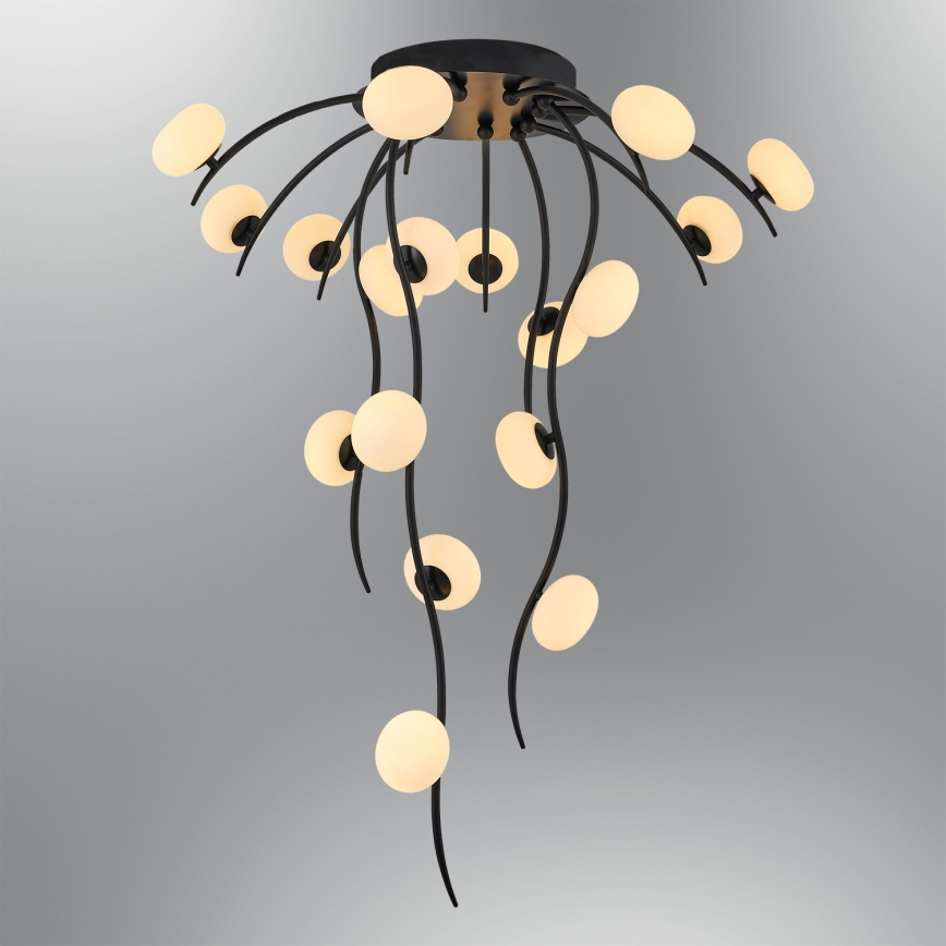LED Soffitto GELA 18xLED/3W/230V 3000K nero