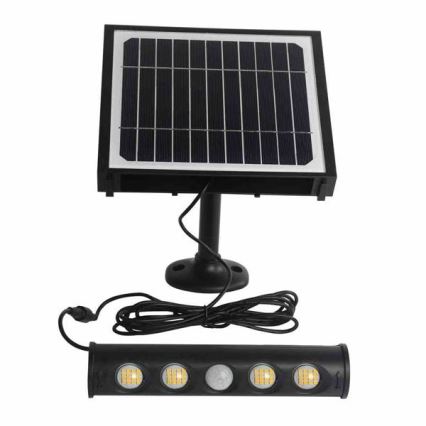 LED Solare muro lampada con sensore di movimento e crepuscolare LED/8W/3,7V 4000 mAh 4000K IP65