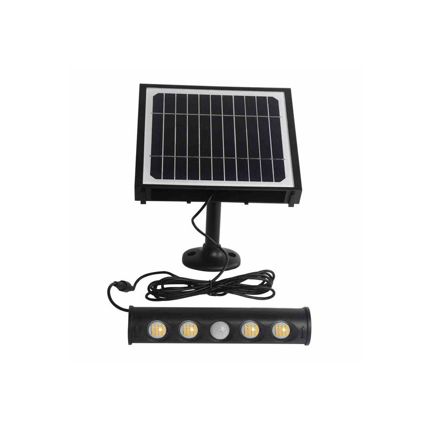 LED Solare muro lampada con sensore di movimento e crepuscolare LED/8W/3,7V 4000 mAh 4000K IP65