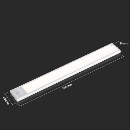 LED Sottopensile da cucina con sensore LED/1,5W/5V 4000K