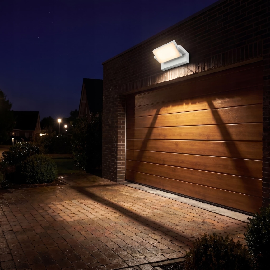 Applique da esterno dimmerabile LED/12/18/24W/230V 3000/4000/6500K IP54 bianco