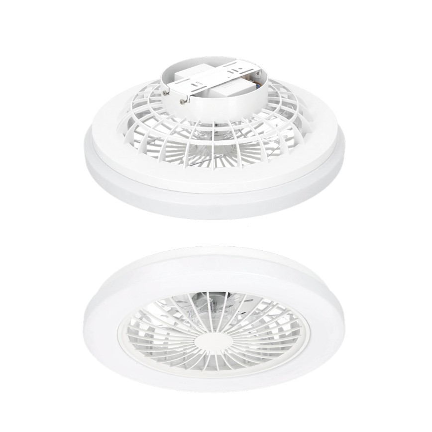 Plafoniera LED dimmerabile con ventilatore VENTELUX LED/24W/230V 3000/4000/6500K Ø 45 cm bianca + telecomando