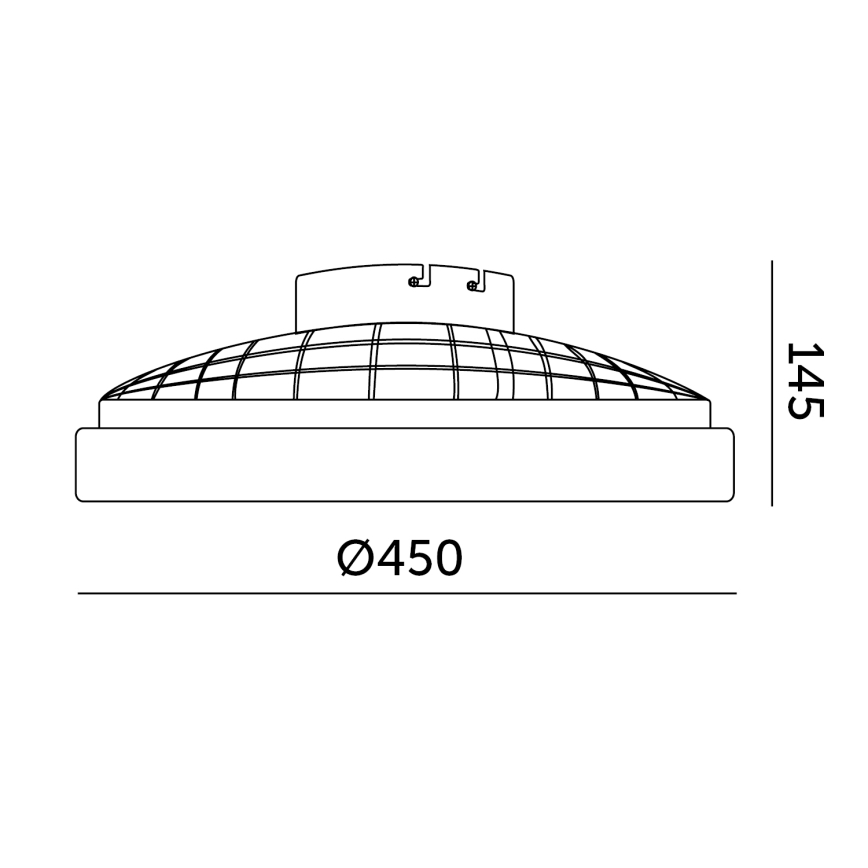 Plafoniera LED dimmerabile con ventilatore VENTELUX LED/24W/230V 3000/4000/6500K Ø 45 cm bianca + telecomando