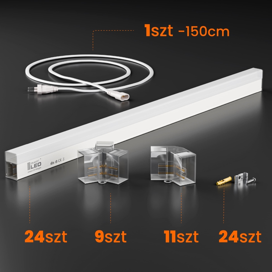 LED Plafoniera dimmerabile HEXAGON LED/240W/85-265V 5000K 298x209 cm CRI 90 IP54 bianca