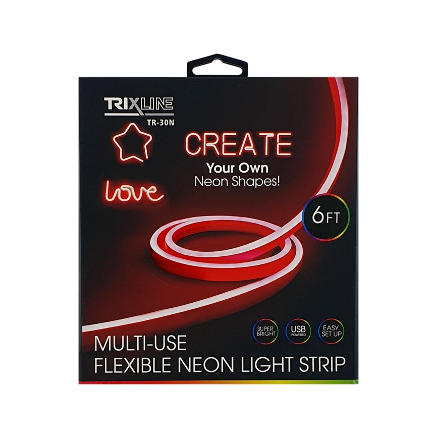 LED Striscia flessibile NEON LED/5V USB 1,8 m rosso