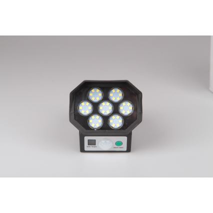 LED Telecamera di videosorveglianza finta con sensore e con pannello solare LED/5W/5,5V 800 mAh IP65 + telecomando