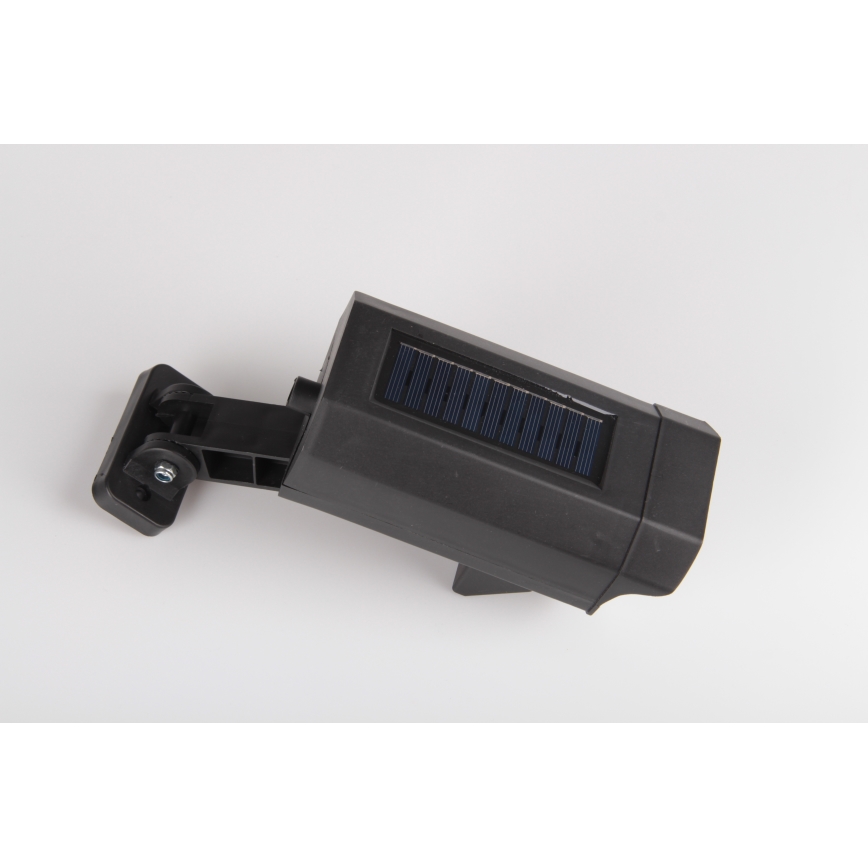 LED Telecamera di videosorveglianza finta con sensore e con pannello solare LED/5W/5,5V 800 mAh IP65 + telecomando