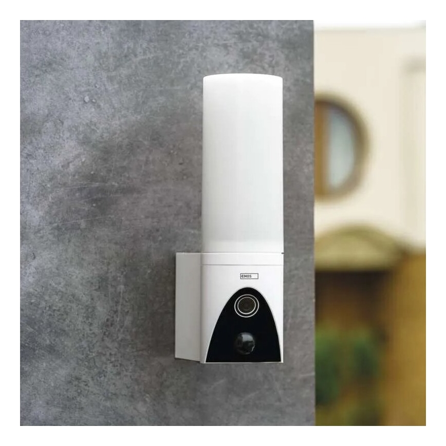 LED Telecamera smart per esterni con luce GoSmart LED/12W/230V IP65 Wi-Fi Tuya bianco