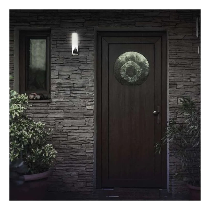 LED Telecamera smart per esterni con luce GoSmart LED/12W/230V IP65 Wi-Fi Tuya bianco