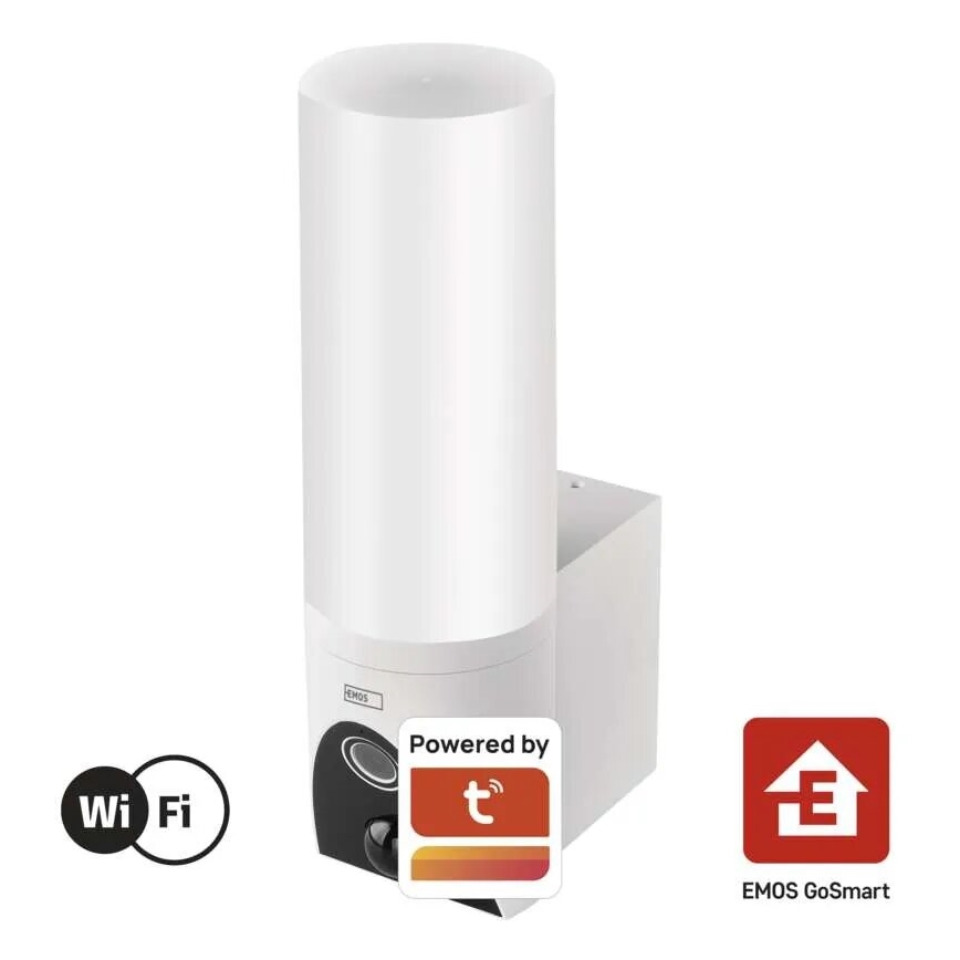 LED Telecamera smart per esterni con luce GoSmart LED/12W/230V IP65 Wi-Fi Tuya bianco