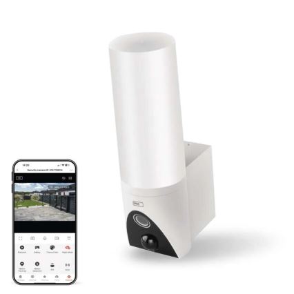 LED Telecamera smart per esterni con luce GoSmart LED/12W/230V IP65 Wi-Fi Tuya bianco
