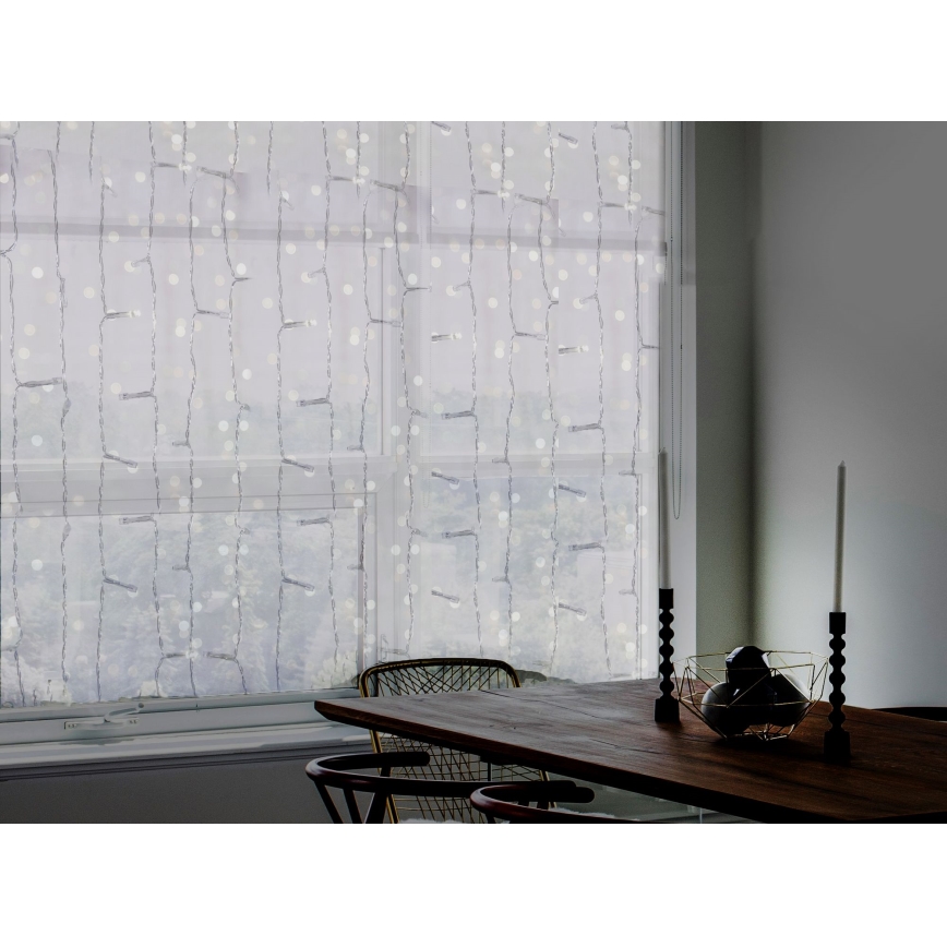 LED Tenda natalizia per esterni CURTAIN 480xLED/8,4W/230V 3x3 m IP44 bianco freddo