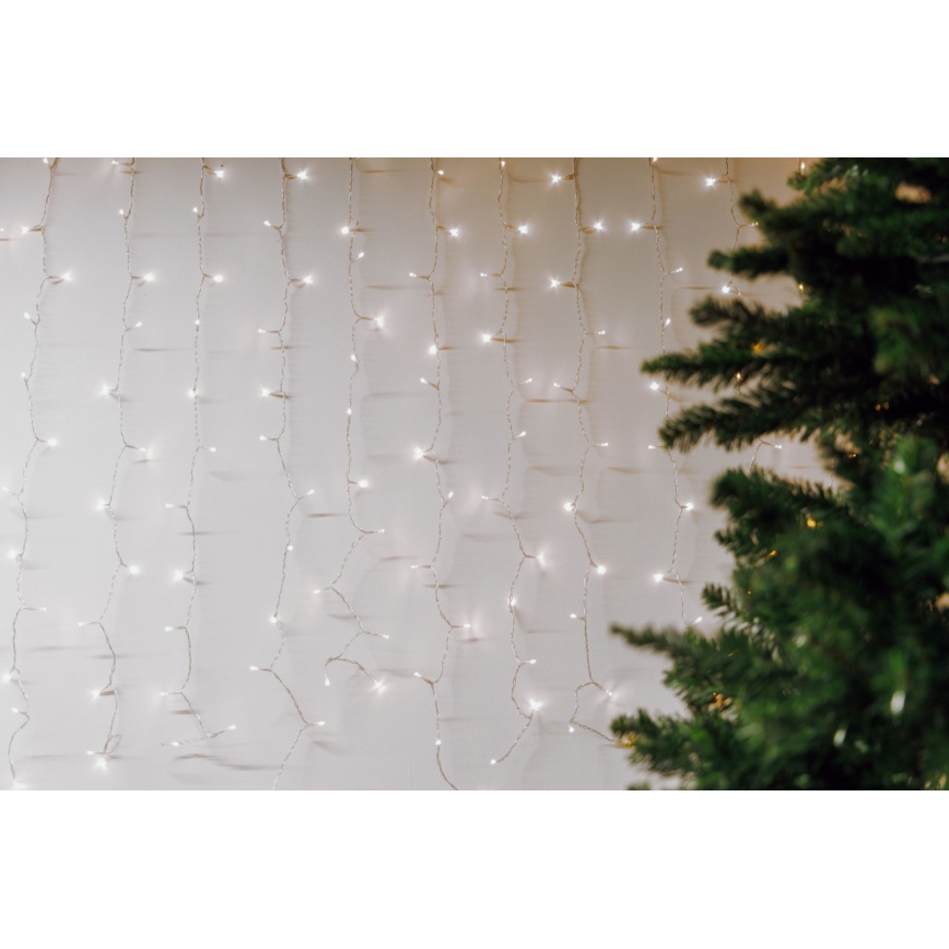 LED Tenda natalizia per esterni CURTAIN 480xLED/8,4W/230V 3x3 m IP44 bianco freddo