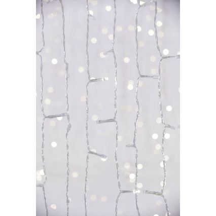LED Tenda natalizia per esterni CURTAIN 480xLED/8,4W/230V 3x3 m IP44 bianco freddo