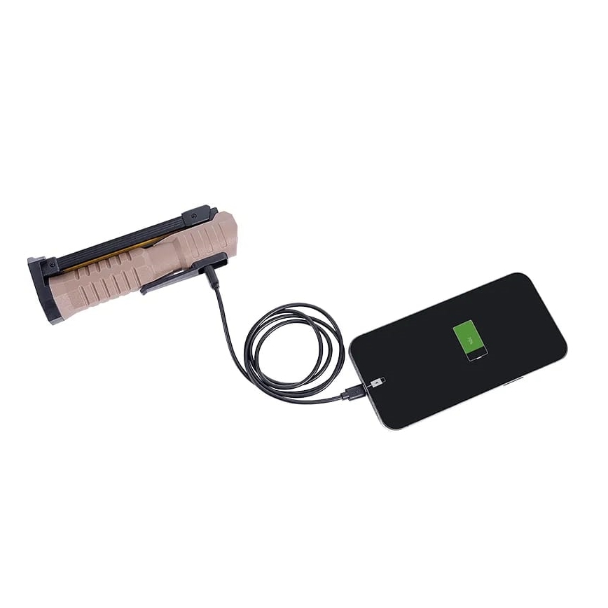 LED Dimmerabile ricaricabile lavoro torcia con funzione di power bank LED/4W/5V IPX4 600 lucente 2000 mAh