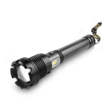 LED Torcia elettrica ricaricabile in alluminio con funzione di power bank LED/4400 mAh 2200 lm IP44