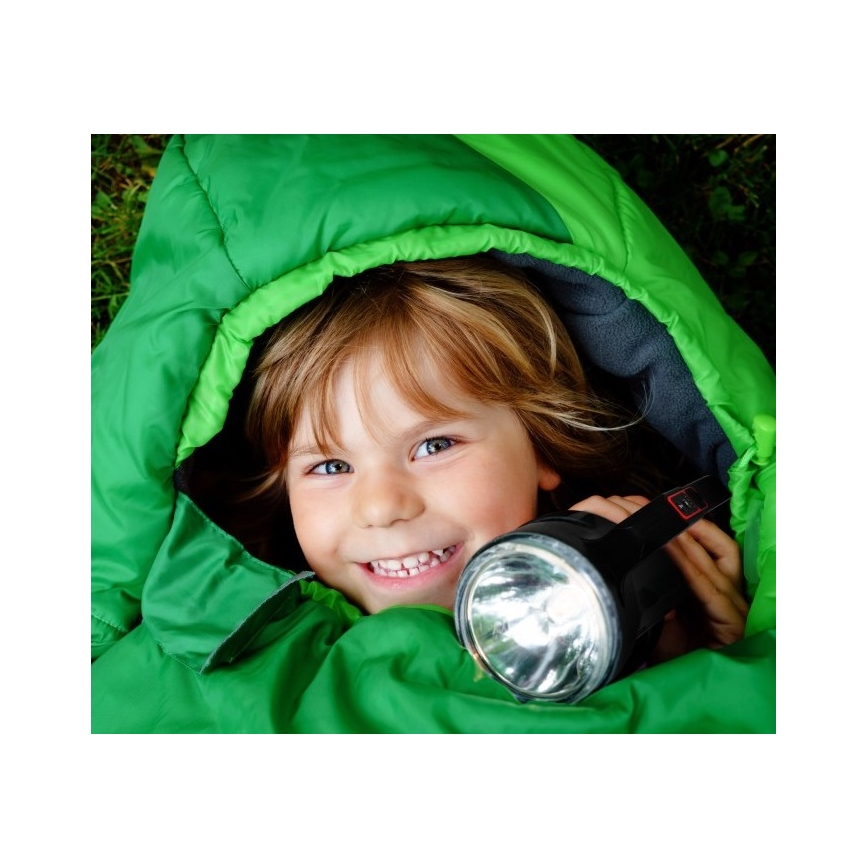 LED Torcia ricaricabile LED/5V 500 lm 1200 mAh nera