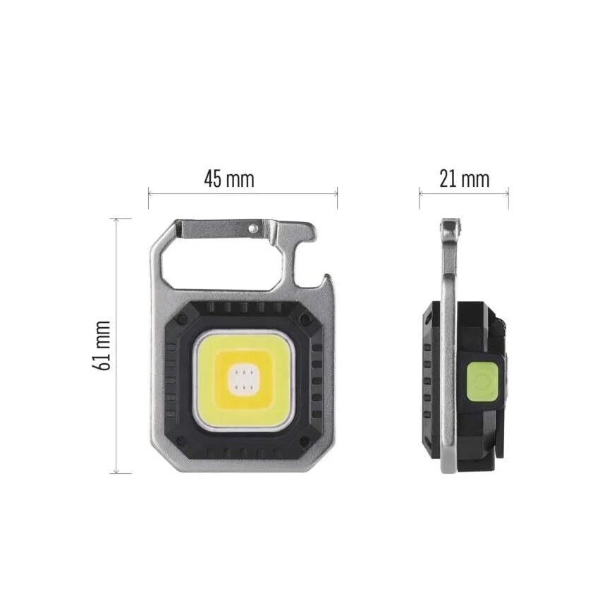 Torcia ricaricabile LED/USB/3,7V IP44 750 lm 400 mAh