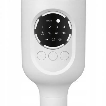 LED Ventilatore a piantana ricaricabile con illuminazione LED LED/4,8W/5V USB 7200 mAh bianco + telecomando