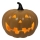 LED Zucca di ceramica HALLOWEEN LED/3xLR44/bianco caldo