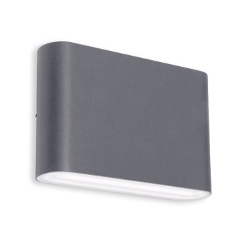 LED2 - Applique a LED da esterno FLAT 2xLED/3W/230V IP65 3000K/4000K/5700K nero