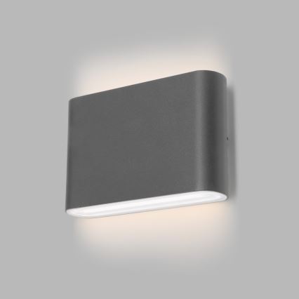 LED2 - Applique a LED da esterno FLAT 2xLED/3W/230V IP65 3000K/4000K/5700K nero
