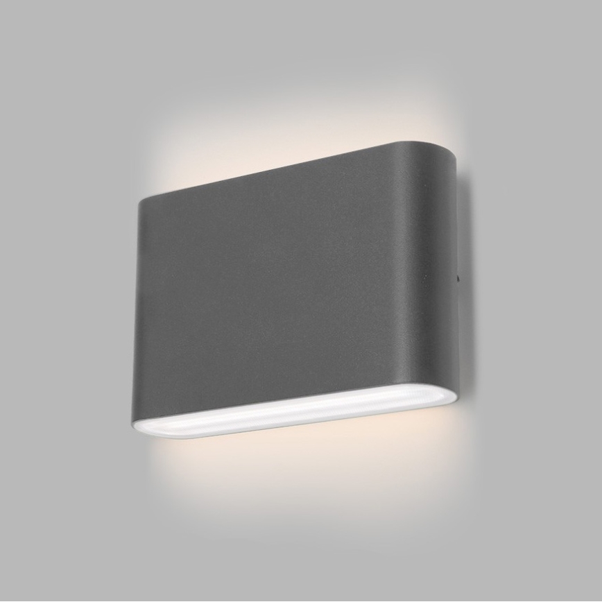 LED2 - Applique a LED da esterno FLAT 2xLED/3W/230V IP65 3000K/4000K/5700K nero
