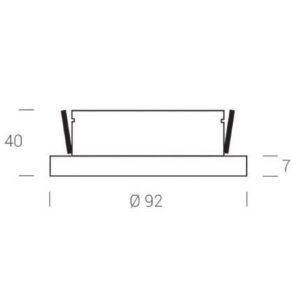 LED2 - Faretto LED da incasso STATIC LED/7W/230V IP44