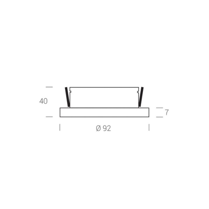 LED2 - Faretto LED da incasso STATIC LED/7W/230V IP44