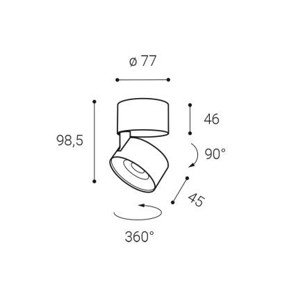 LED2 - Faretto LED dimmerabile KLIP ON LED/11W/230V