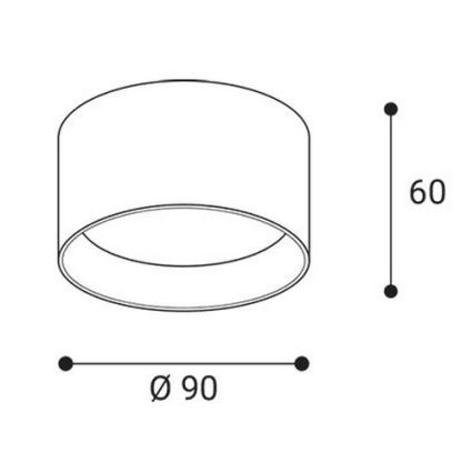 LED2 - Faretto LED ZETA ON LED/8W/230V 3000/3500/4000K Ø 9 cm bianco