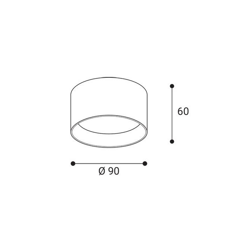 LED2 - Faretto LED ZETA ON LED/8W/230V 3000/3500/4000K Ø 9 cm bianco