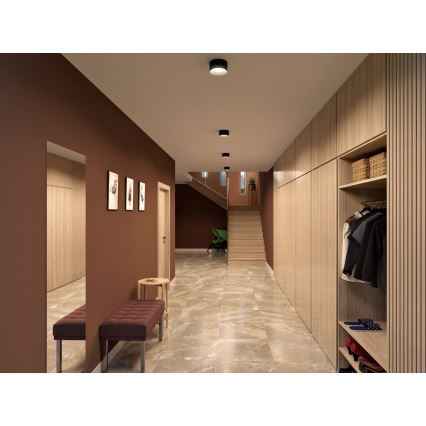 LED2 - Faretto LED ZETA ON LED/8W/230V 3000/3500/4000K Ø 9 cm nero