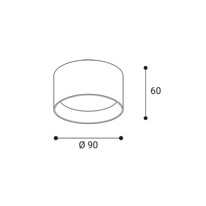LED2 - Faretto LED ZETA ON LED/8W/230V 3000/3500/4000K Ø 9 cm nero