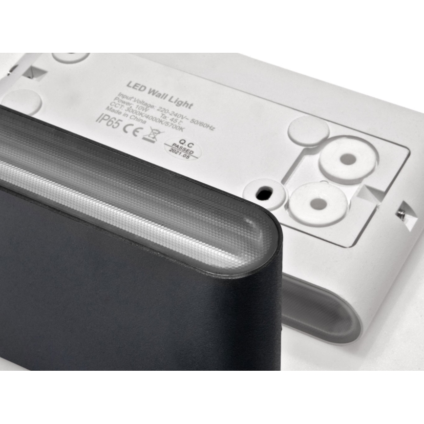 LED2 - Lampada da parete per esterni FLAT 2xLED/3W/230V IP65 3000K/4000K/5700K bianco