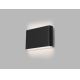 LED2 - Lampada da parete per esterni FLAT 2xLED/3W/230V IP65 3000K/4000K/5700K nero