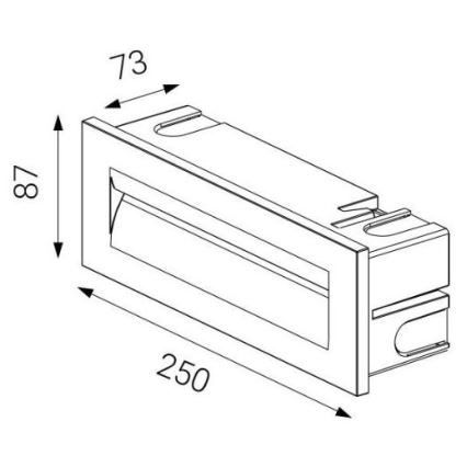 LED2 - Lampada LED da incasso da esterno STEP IN LED/8,5W/230V IP65