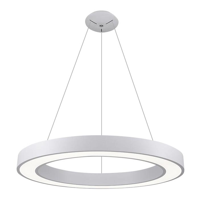 LED2 - Lampadario LED a sospensione con filo SATURN LED/80W/230V 3000K diametro 80 cm bianco