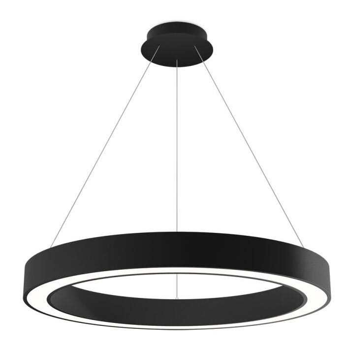 LED2 - Lampadario LED dimmerabile su una stringa SATURN LED/60W/230V 3000K/4000K nero